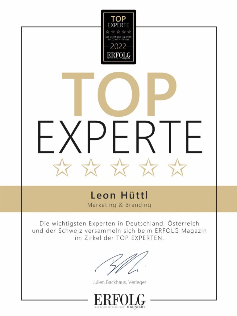 Top Expert - Leon Hüttl Award